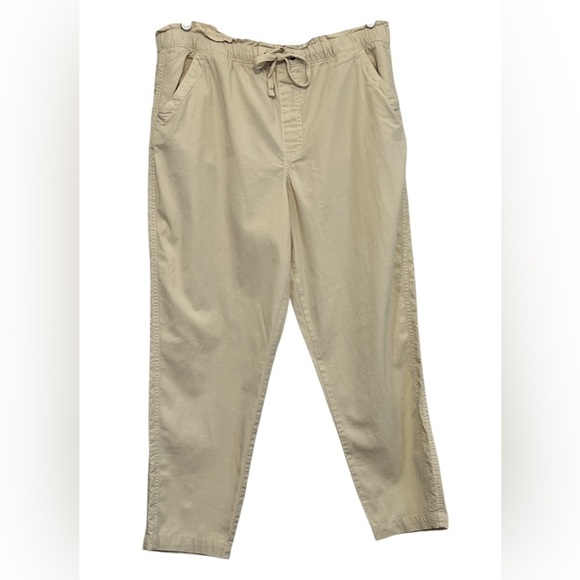 Sonoma Women's pull on pants, drawstring adjustable waist, Beige, Large - Picture 2 of 12